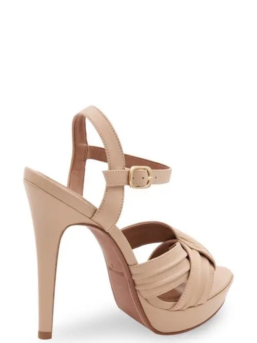BCBGMAXAZRIA Ravil Platform Sandals in Almond 10 heels - Picture 8 of 8